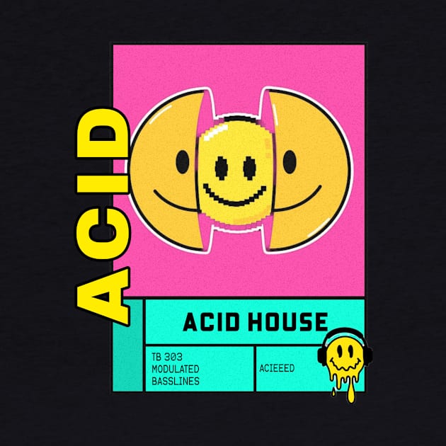 ACID HOUSE - pixel smile by DISCOTHREADZ 